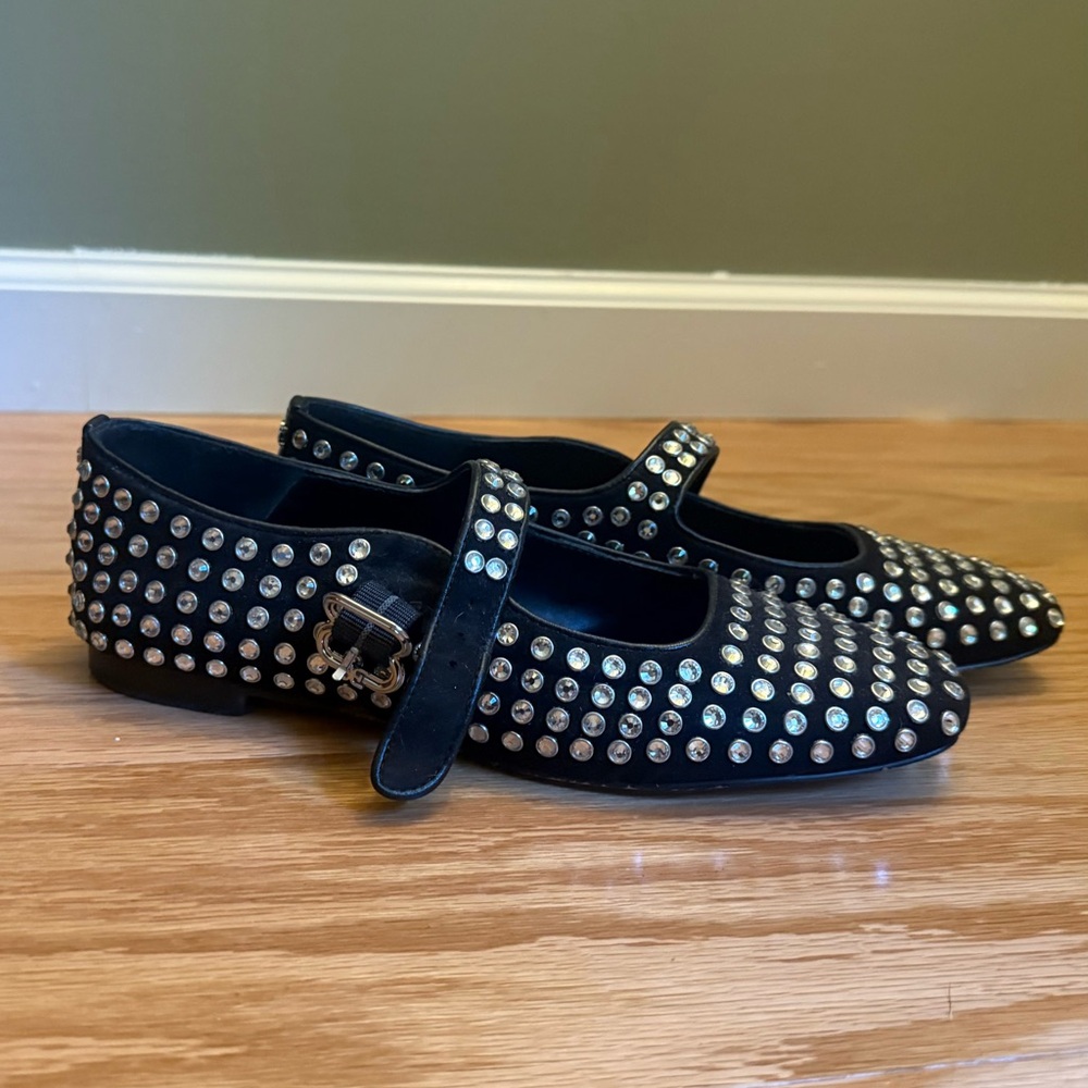 Sam Edelman Black Studded Flats
